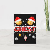 Chest Nuts Christmas Matching Couple Chestnuts  カード (正面)