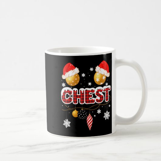 Chest Nuts Christmas Matching Couple Chestnuts  コーヒーマグカップ (右)