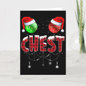 Chest Nuts Christmas Matching Couple Chestnuts 1  カード (正面)