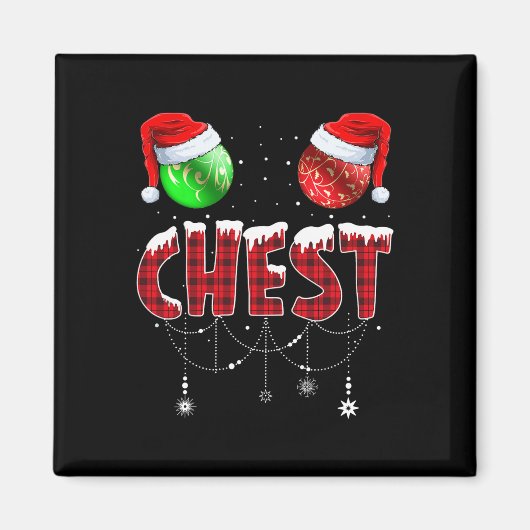 Chest Nuts Christmas Matching Couple Chestnuts 1 マグネット (正面)