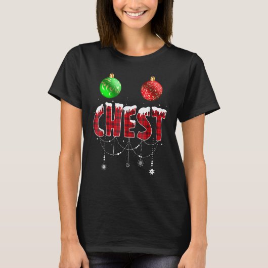 Chest Nuts Christmas   Matching Couple Chestnuts 3 Tシャツ (正面)
