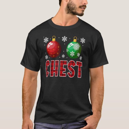 Chest Nuts Christmas   Matching Couple Chestnuts 7 Tシャツ (正面)