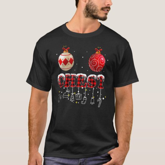 Chest Nuts Christmas   Matching Couple Chestnuts 8 Tシャツ (正面)
