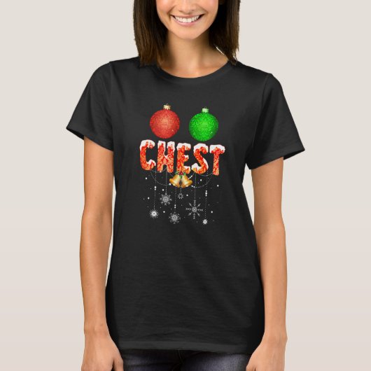 Chest Nuts Christmas Matching Couple Chestnuts Tシャツ (正面)