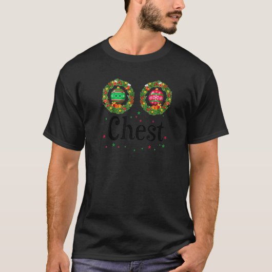 Chest Nuts Matching Chestnuts Christmas Couples C Tシャツ (正面)