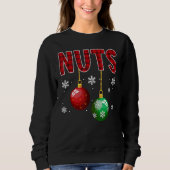 Chest Nuts Matching Chestnuts Christmas Couples N スウェットシャツ (正面)