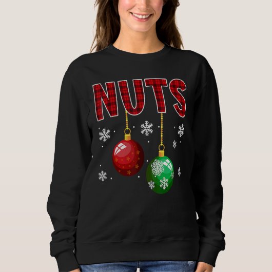 Chest Nuts  Matching Chestnuts Christmas Couples N スウェットシャツ (正面)