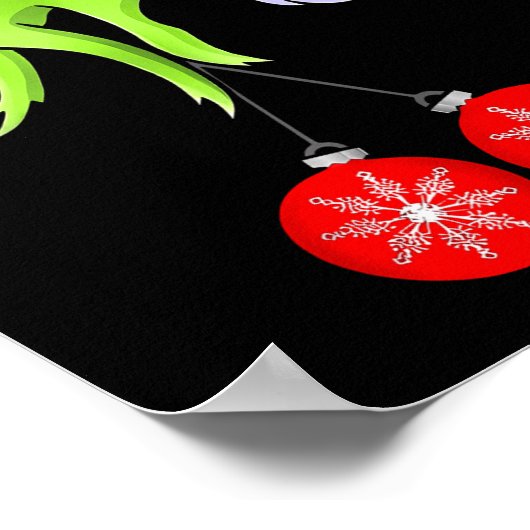 Chest Nuts Matching Chestnuts Christmas Snow Coupl ポスター (角)