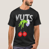 Chest Nuts Matching Chestnuts Christmas Snow Coupl Tシャツ (正面)