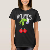 Chest Nuts Matching Chestnuts Christmas Snow Coupl Tシャツ (正面)