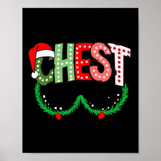 Chest Nuts Matching Chestnuts Funny Christmas Coup ポスター (正面)