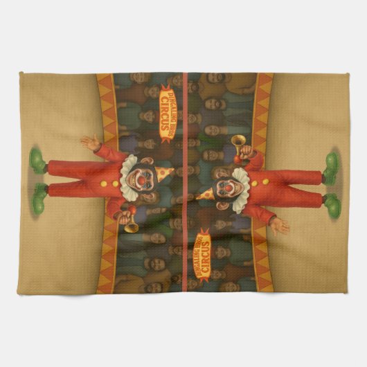 Chester chimp clown キッチンタオル (横)