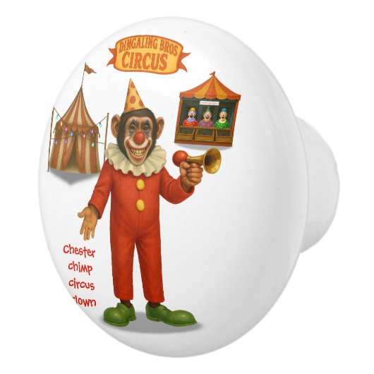 Chester chimp clown セラミックノブ (右)