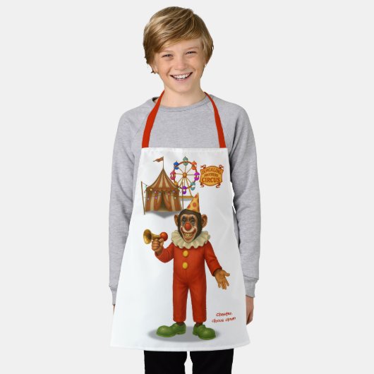 Chester, circus clown エプロン (着用した状態)