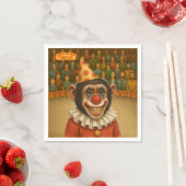 Chester the chimp clown スタンダードカクテルナプキン (インサイチュ)