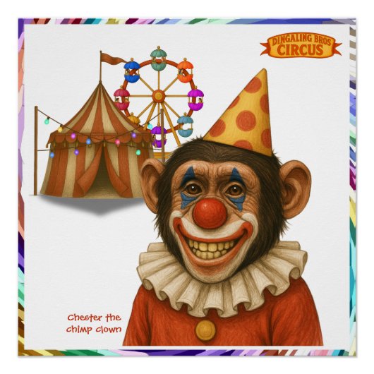 Chester the chimp clown ポスター (正面)