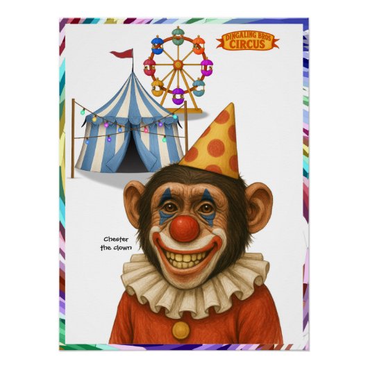 Chester the chimp clown ポスター (正面)