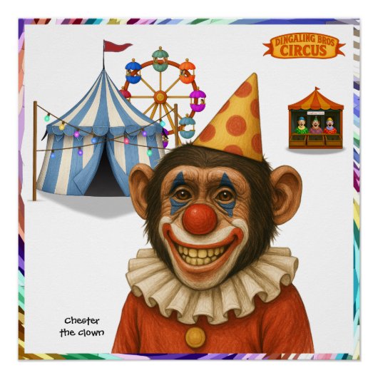 Chester the chimp clown ポスター (正面)