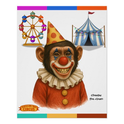 Chester the chimp clown ポスター (正面)