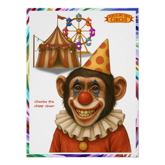 Chester the chimp clown ポスター (正面)