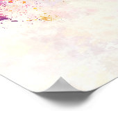 Chesterfield skyline in watercolor background ポスター (角)