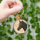 Chestnut mare horse portrait equine  キーホルダー (手)