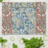 Chestnut Tree Leaves Botanical Art Nouveau キッチンタオル (折り畳み)