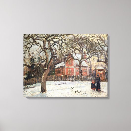 Chestnut Trees at Louveciennes, c.1871-2 キャンバスプリント (正面)