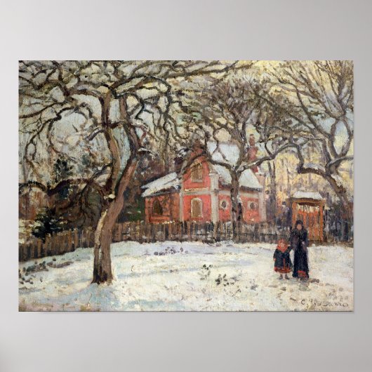 Chestnut Trees at Louveciennes, c.1871-2 ポスター (正面)