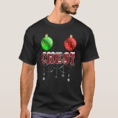 Chestnuts Christmas  Matching Couples Chest Tシャツ (正面)