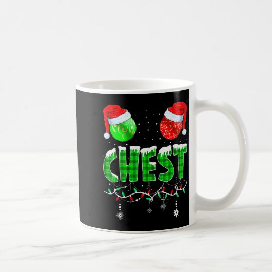 Chestnuts Matching Family Funny Chest Nuts Christm コーヒーマグカップ (右)