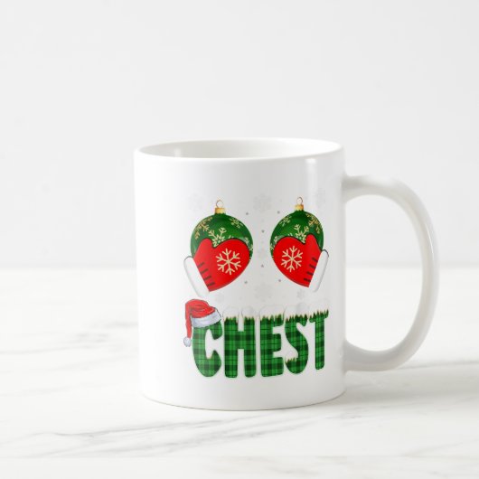 Chestnuts Matching Family Funny Chest Nuts Christm コーヒーマグカップ (右)