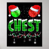 Chestnuts Matching Family Funny Chest Nuts Christm ポスター (正面)