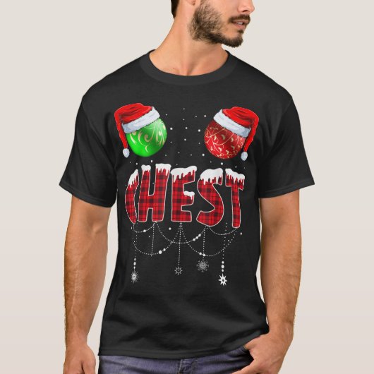 Chestnuts Matching Family Funny Chest Nuts Christm Tシャツ (正面)