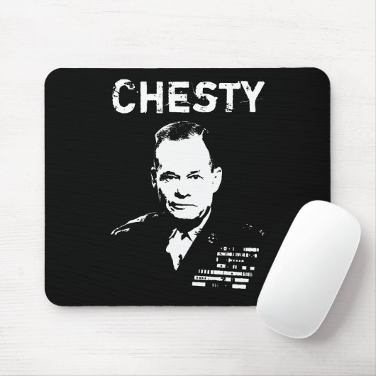 Chesty -- 白黒 マウスパッド (マウス)