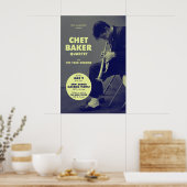 Chet Baker jazz poster - Jazz at Ann Arbor - 1954 ポスター (キッチン)