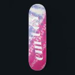 Cheugy Pink Blue Tie Dye Skateboard スケートボード<br><div class="desc">Celebrate your cheugy with this awesome skate board. Email me at christie@christiekelly.com for help with custom items! Make it crafty,  people!</div>