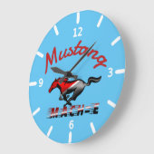 Cheval rapide ラージ壁時計 (傾斜)