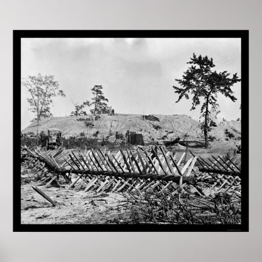 Chevaux-de-frise in Atlanta, GA 1864 ポスター (正面)