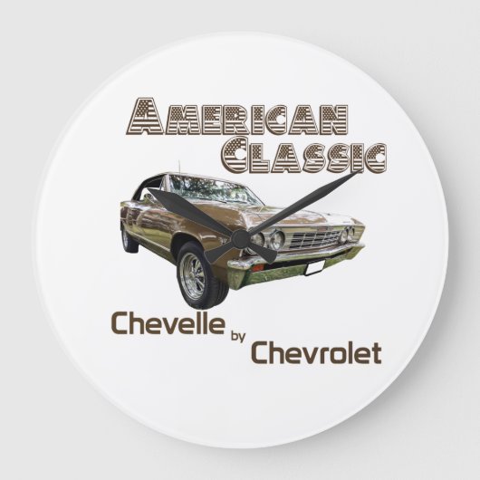 Chevelle by Chevrolet 1967 ラージ壁時計 (正面)