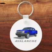 Chevrolet Avalanche Blue キーホルダー (正面)
