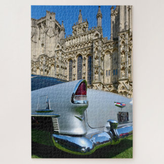 Chevrolet Bel Air 327 at Wells Cathedral, UK ジグソーパズル