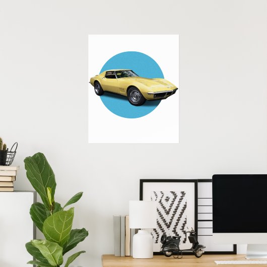 Chevrolet Corvette ポスター (ホームオフィス)