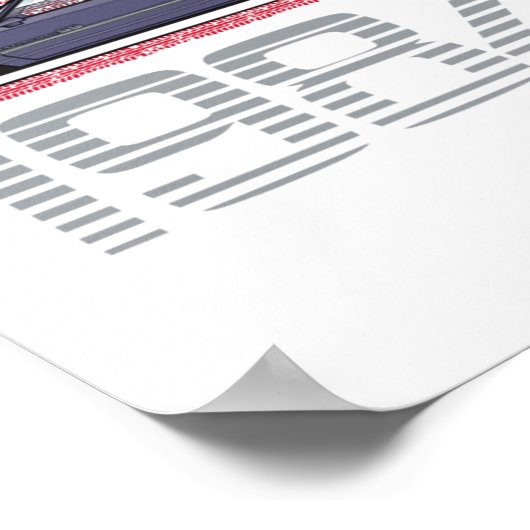 Chevrolet Monte Carlo Blue 1984  ポスター (角)