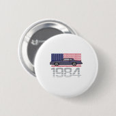 Chevrolet Monte Carlo Blue 1984 缶バッジ (正面&裏面)