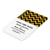 Chevronグリッター日付磁石、黄色を保存 マグネット (左側)