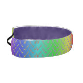 Chevronパターンヘッドバンド – レインボーデザイン アスレチックヘッドバンド (左)