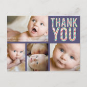 Chevron写真アステカベビーありがとうポストカード 案内ポストカード (正面)