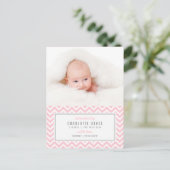 CHEVRON誕生モダン発表 案内ポストカード (スタンド正面)