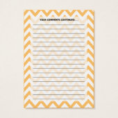 Chevron顧客コメントカード (裏面)